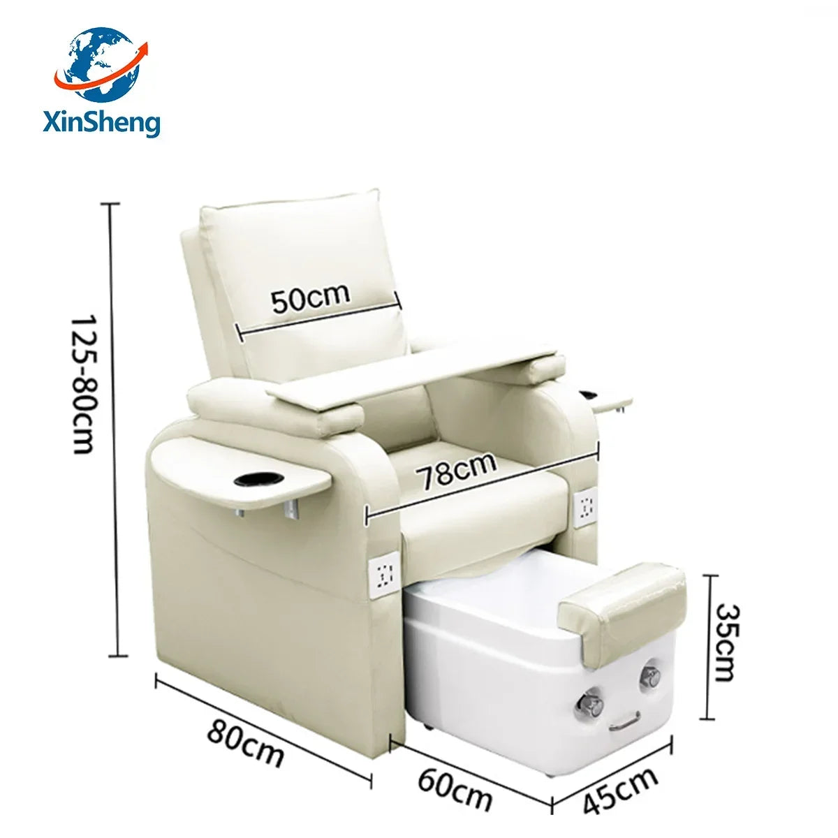 XinSheng Fußbad Nagelstuhl Pedikürestühle Salon SPA Fußmassage Maniküre Möbel Sofa Material Rückenlehne Elektrische Hebefunktion2026