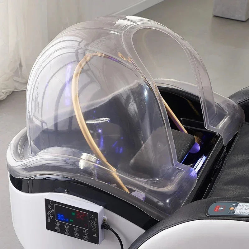 Neuestes modernes intelligentes komfortables elektrisches Mehrzweck-Haarwaschsalon-Tisch-Massage-Shampoobett 2025