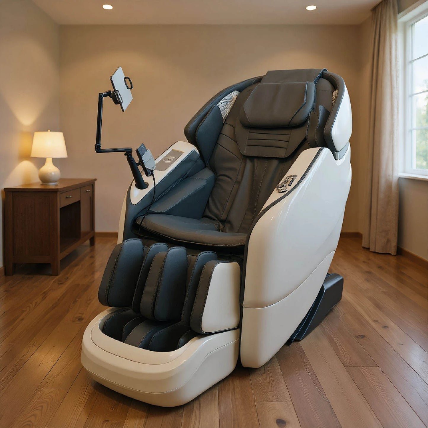 Fauteuil de massage de luxe SL avec bras robotisé, intelligence artificielle vocale automatique et fonction gravité zéro
