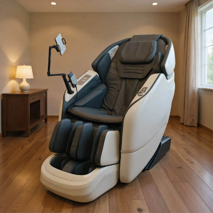 Fauteuil de massage de luxe SL avec bras robotisé, intelligence artificielle vocale automatique et fonction gravité zéro