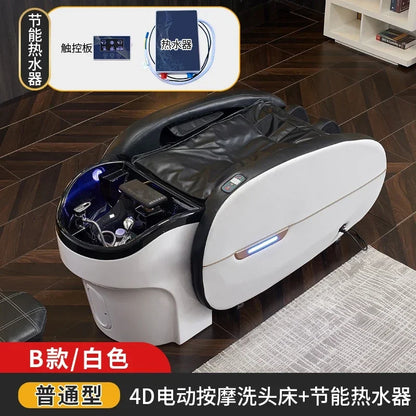 LMM Elektrisches Massage-Shampoo-Bett Schönheitssalon Spezielles Friseursalon Smart Head Therapy Wasserzirkulationsbett