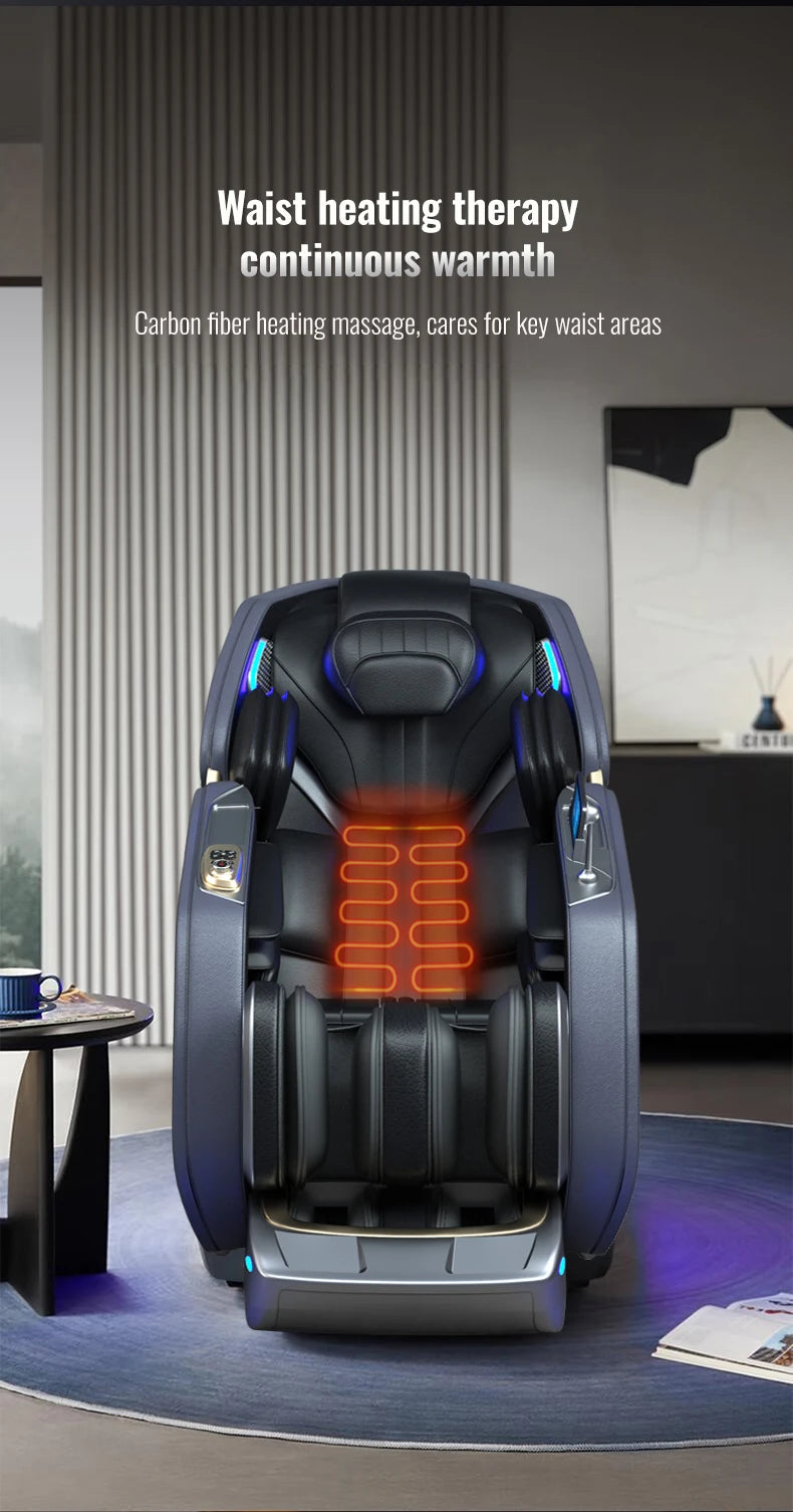 Bester Luxus 2024 High-End Elektrischer 4D 3D Zero Gravity Ganzkörper-Stretching-Massagesessel Ganzkörpermassagegerät