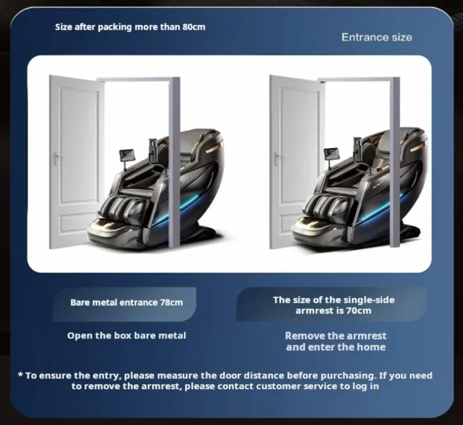 2025 6D Zero-Gravity-Shiatsu-Massagesessel, multifunktional, Luftdruck, komfortabel, professionell, Human Touch, neuestes Modell