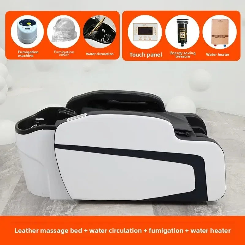 Multifunktionales Head Spa Vollautomatisches intelligentes Massagebett für Schönheitssalon für Gesundheitsclub Kommerzielle Salonmöbel