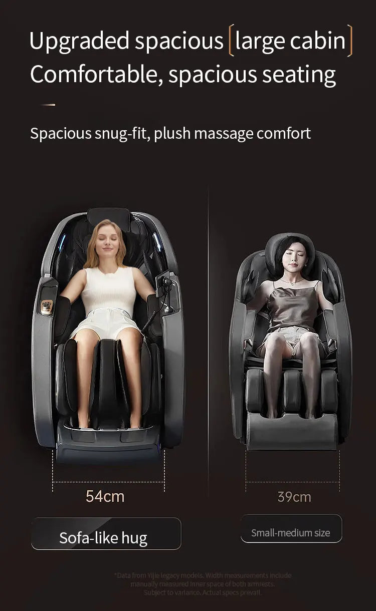 Zero Gravity Luxus Shiatsu Ganzkörper-Luftstreckungs-Doppelkern-Massagesessel
