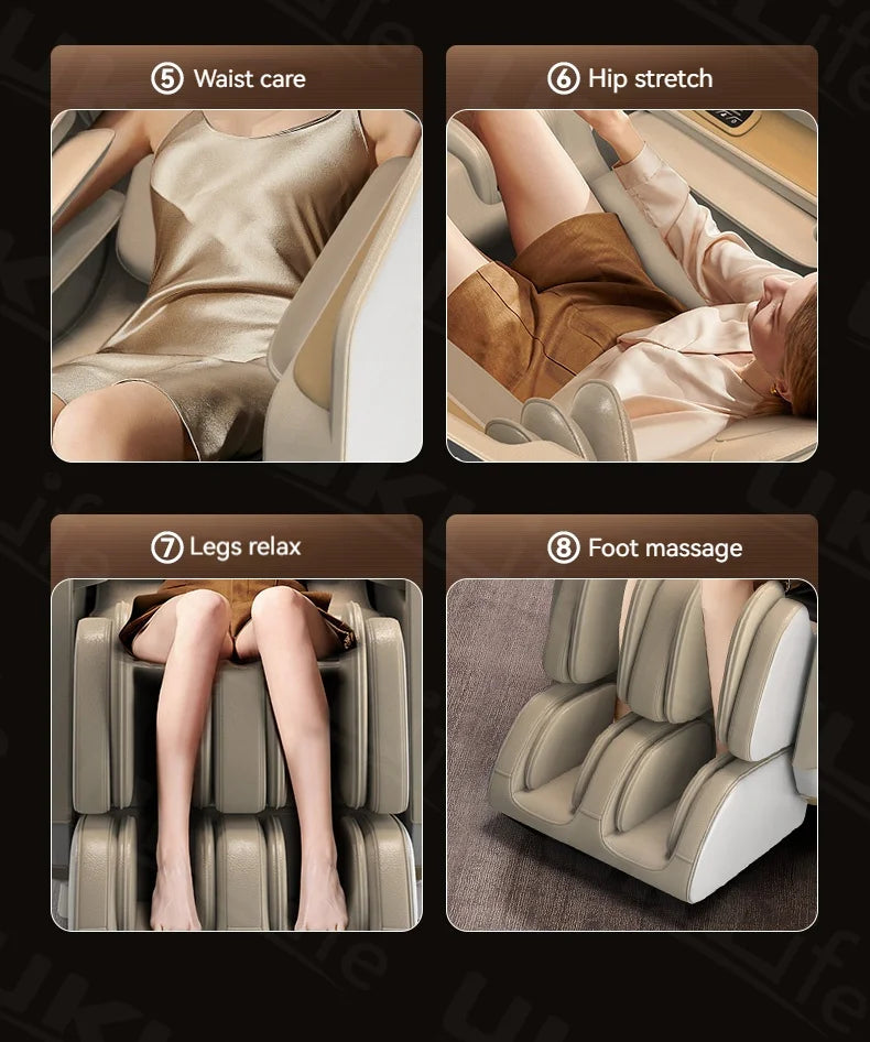 3 Year Warranty 4D SL-Track Zero Gravity full body AirBag Massager Chairs Home 3D Office Chair Luxury Electric Massage Sofa