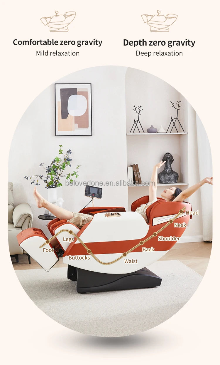Smart Electric Massage Chair Relaxing Body Massage Chair Zero-gravity Luxury Massage Armchair