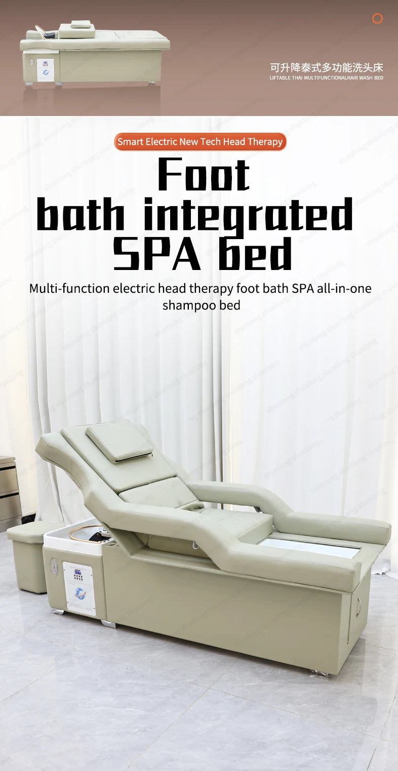 Fabrik Rückenlift Shampoo Hair Spa Stuhl Tisch Thai Fußmassage Pediküre Shampoo Bett