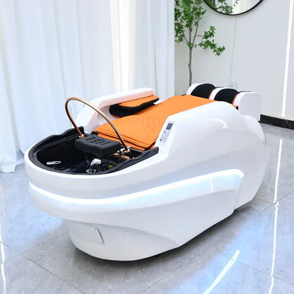 Customization Color 4D Full Body Massage Shampoo Bed Beauty Salon Hair Washing Spa Head Therapy Bed for Barbershop