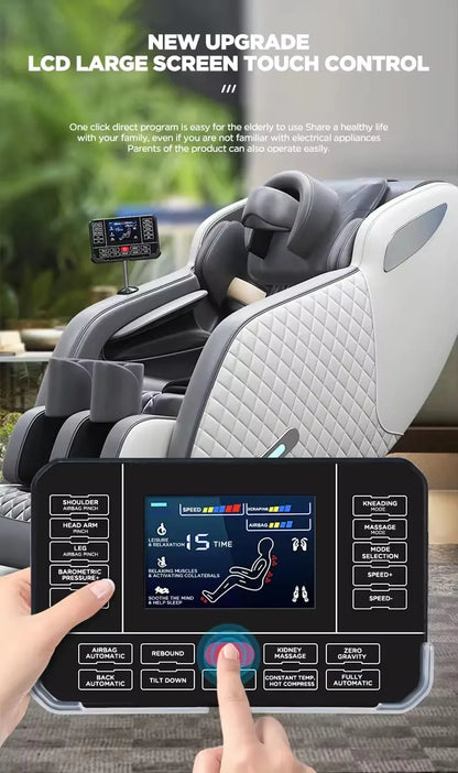 3 year warranty Smart Shiatsu Massage Chair Full Body Zero Gravity Recliner Kneading Rolling Heating Relieve Muscle Tension Pain
