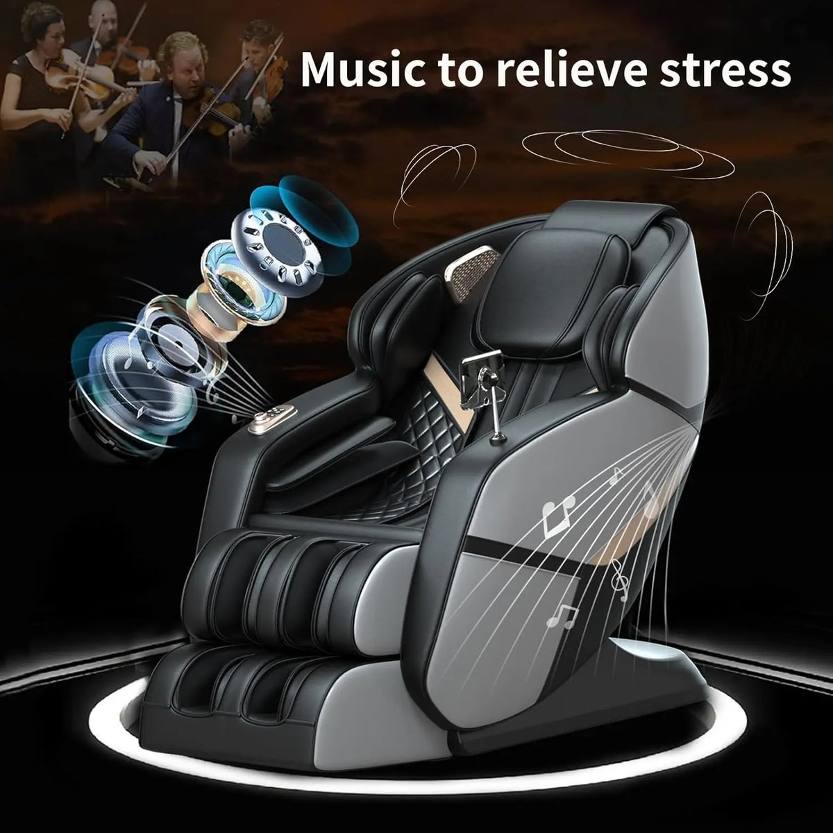 OEM Modern Shiatsu Massager Blood Circulation SL Track Full Body Luxury 4d Ai Zero Gravity Massage Chair