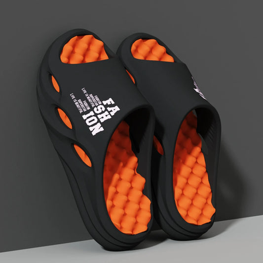Herren-Mode-Massage-Slipper, Indoor/Outdoor-Sandalen, Strand-Flip-Flops, dicke Sohle, Herren-Slides, Sommer-rutschfeste Herren-Dusch-Slipper