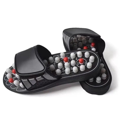 Akupressur-Fußmassagegerät Plantarfasziitis Linderung Akupunkt-Reflexzonenmassage Stimulation Massage-Sandalen Hausschuhe Schuhe