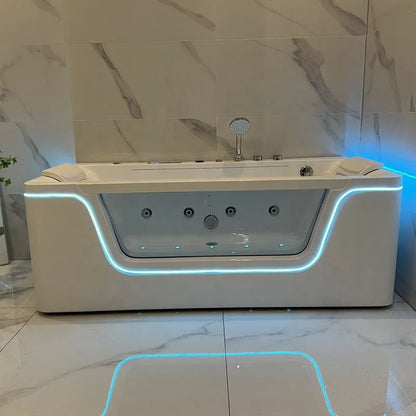 Newest whirlpool Acrylic Massage Jacuzi Bathtub Bath Freestanding Hydromassage  with Waterfall