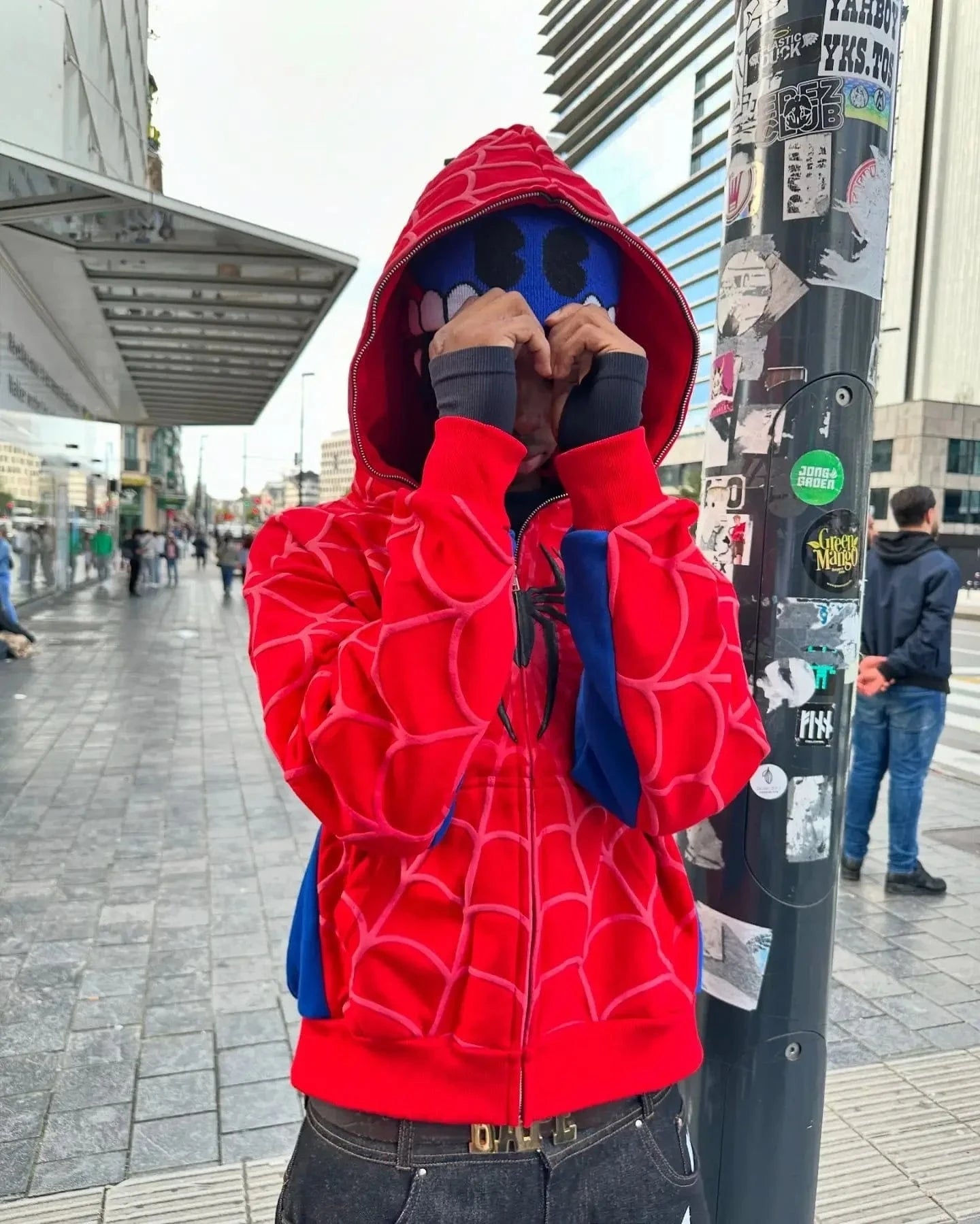 American Gothic Spider Zip Up Hoodie – – Men & Women Zip Up Jacket - Y2K Retro Streetwear - FastZen