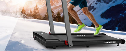 Laufband für den Heimgebrauch, 2,25-PS-Motor, Geschwindigkeit 1–12 km/h, 7-Schicht-Lauffläche, keine Montage erforderlich