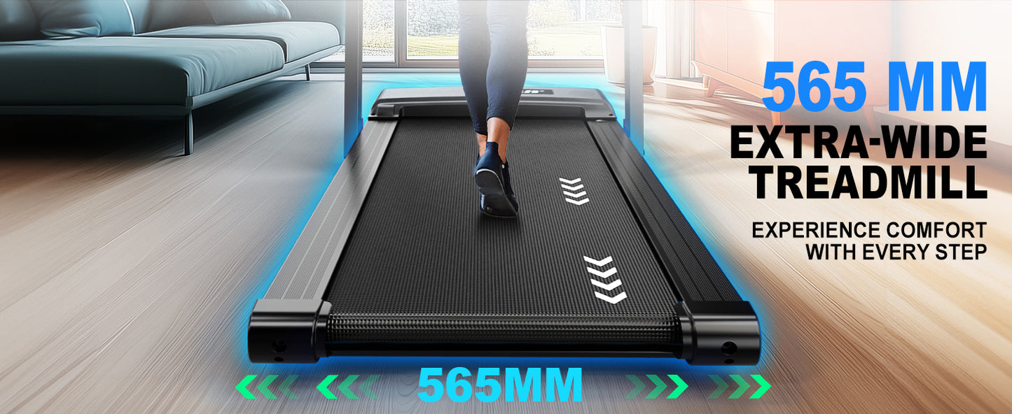 Laufband für den Heimgebrauch, 2,25-PS-Motor, Geschwindigkeit 1–12 km/h, 7-Schicht-Lauffläche, keine Montage erforderlich