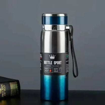 Bouteille d'eau thermique de 1000ml en acier inoxydable pour café et thé - FastZen