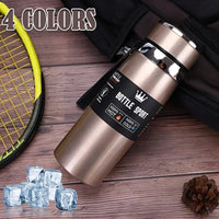 Bouteille d'eau thermique de 1000ml en acier inoxydable pour café et thé - FastZen