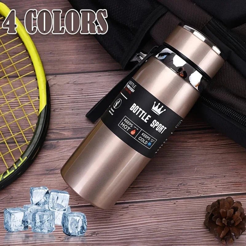 Bouteille d'eau thermique de 1000ml en acier inoxydable pour café et thé - FastZen