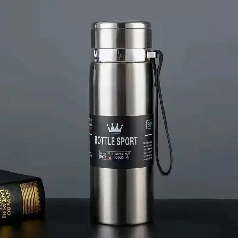 Bouteille d'eau thermique de 1000ml en acier inoxydable pour café et thé - FastZen