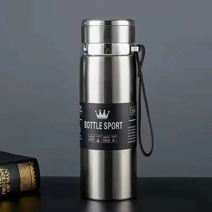 Bouteille d'eau thermique de 1000ml en acier inoxydable pour café et thé - FastZen