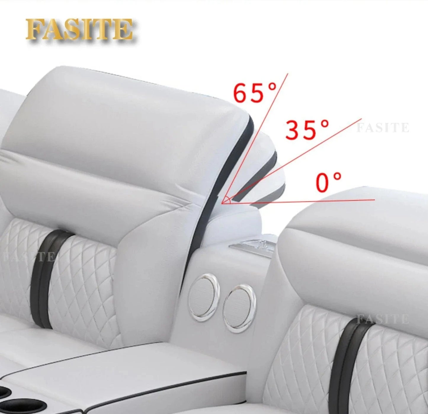 Custom Multifunction Blackleather Sofa, Lazyboy Recliners, Modern Leather Sofa Furniture on sale - FastZen