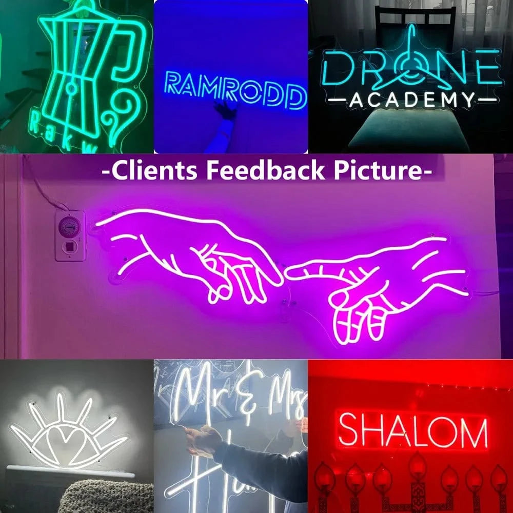 Customizable Personalized LED Neon Sign – Aesthetic Room &amp; Event Decor - FastZen