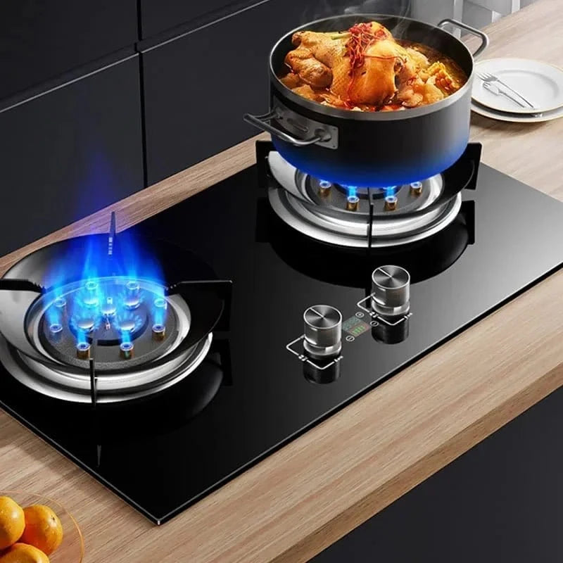 Desktop Electric & Gas Stove – Dual Household Embedded Natural Gas & LPG Cooker - FastZen