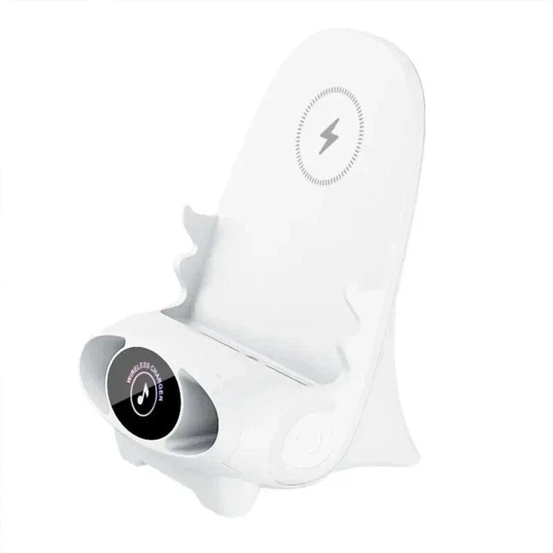 Desktop Vertical Holder Magnetic Wireless Charger Mobile Phone Stand Unique Mini Chair Shape Tablet Phone Fast Charging Station - FastZen