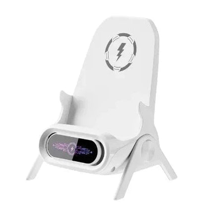 Desktop Vertical Holder Magnetic Wireless Charger Mobile Phone Stand Unique Mini Chair Shape Tablet Phone Fast Charging Station - FastZen
