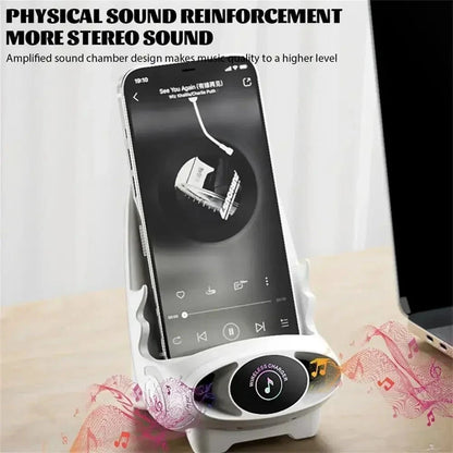 Desktop Vertical Holder Magnetic Wireless Charger Mobile Phone Stand Unique Mini Chair Shape Tablet Phone Fast Charging Station - FastZen