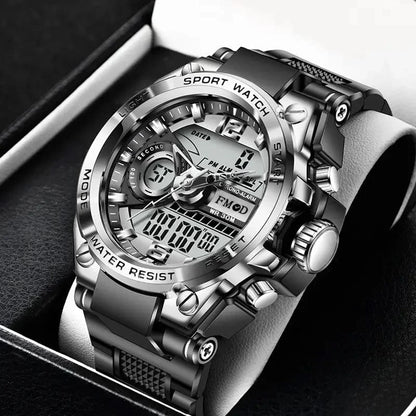 Digital Men Steel Military Wristwatch LED Quartz ClockSport Watch Male Big Watches Men Relogios Masculino - FastZen