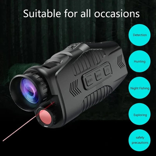 Digital Night Vision Monocular – 2.5K HD Infrared Scope with 800M Full Darkness Viewing - FastZen