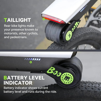 Electric Bike Conversion Kit, Up to 31 Miles Range Pedal Assist for Mountain Bike Road Bike 12V 10Ah Chargeable Battery,15.5Mph - FastZen