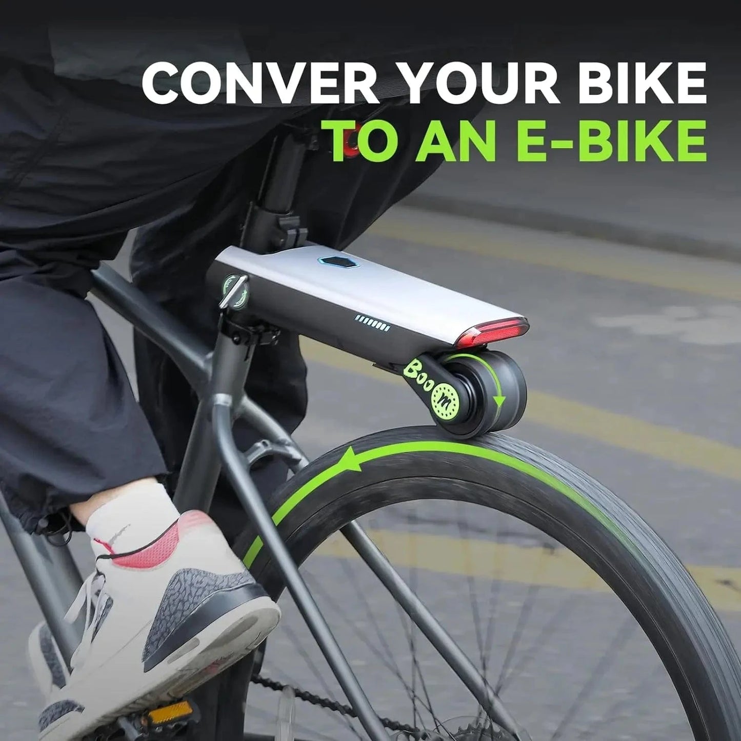 Electric Bike Conversion Kit, Up to 31 Miles Range Pedal Assist for Mountain Bike Road Bike 12V 10Ah Chargeable Battery,15.5Mph - FastZen