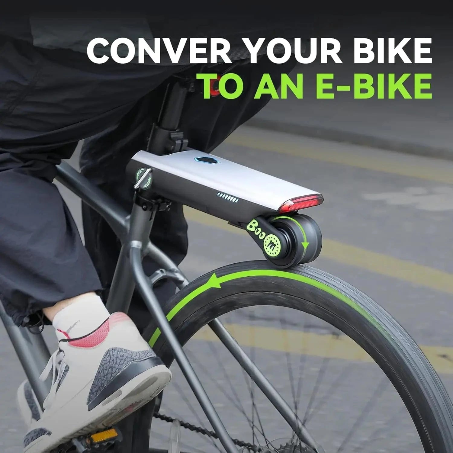 Electric Bike Conversion Kit, Up to 31 Miles Range Pedal Assist for Mountain Bike Road Bike 12V 10Ah Chargeable Battery,15.5Mph - FastZen