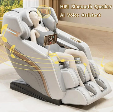 Electric Full Body Massage Chair with LCD Screen, Zero Gravity, Airbags, Heat Therapy & Hi - Fi Bluetooth Music - FastZen