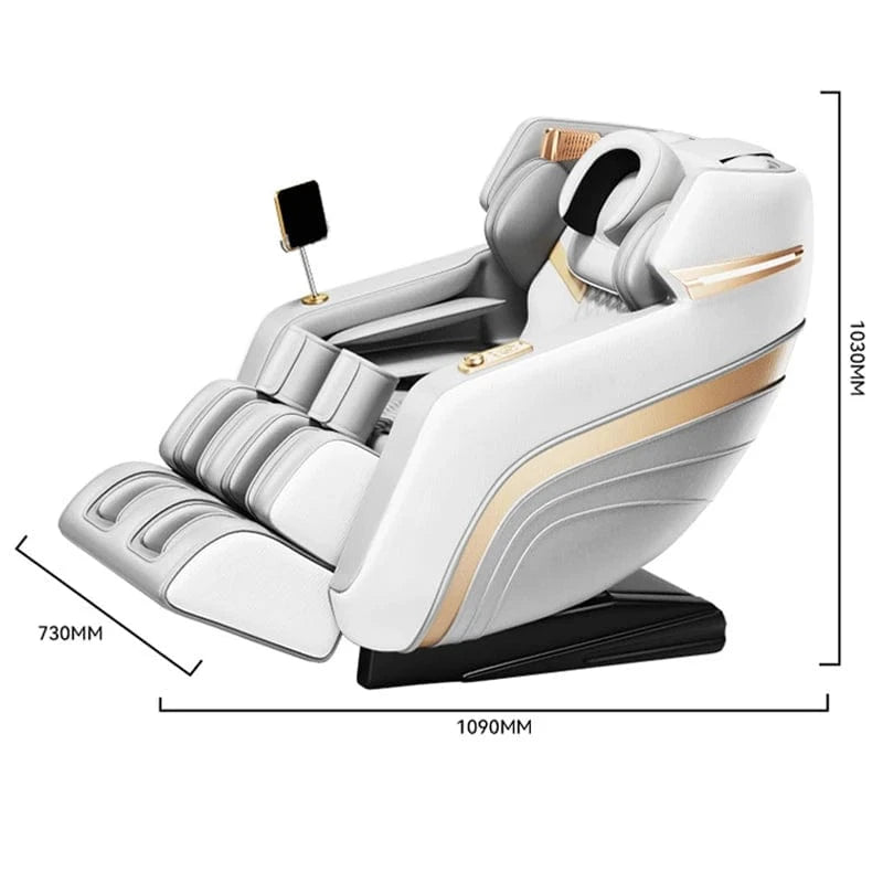 Electric Full Body Massage Chair with LCD Screen, Zero Gravity, Airbags, Heat Therapy & Hi - Fi Bluetooth Music - FastZen