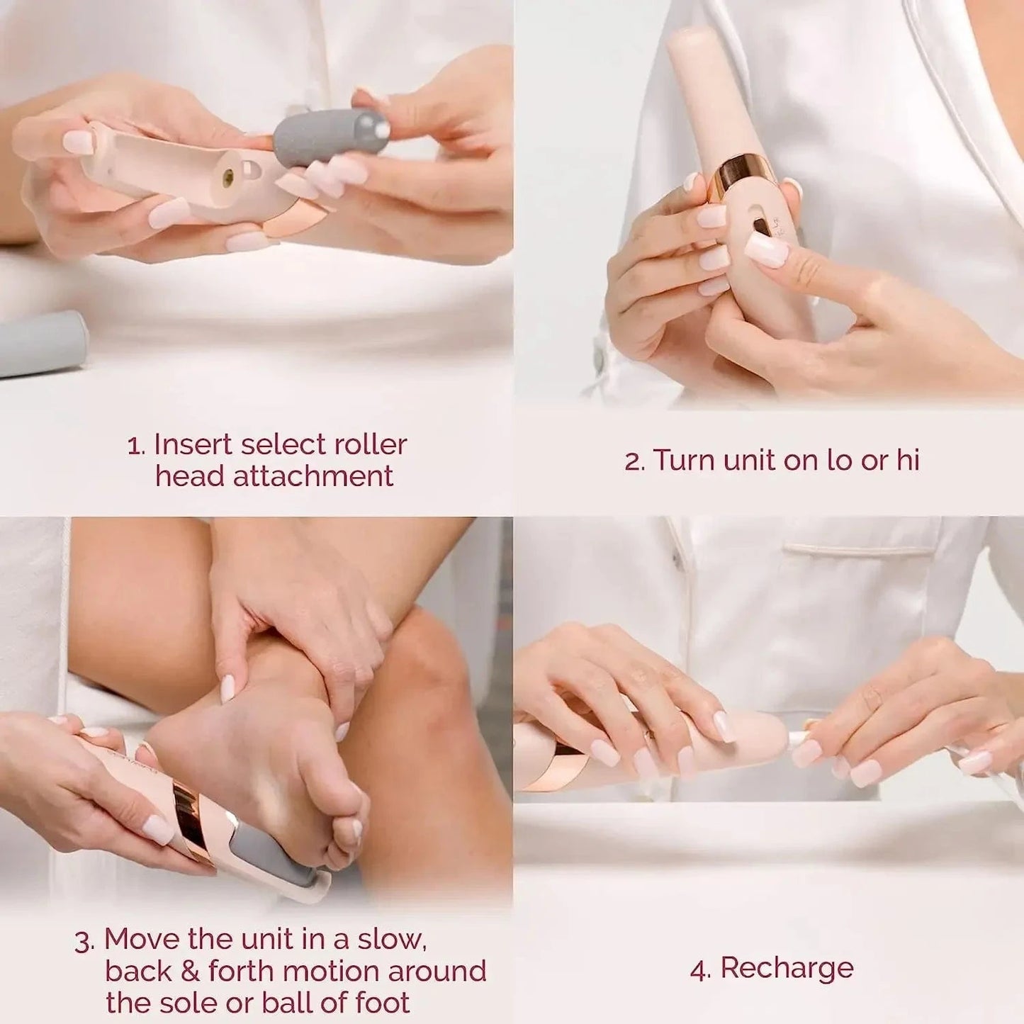 Electric Grinding Pedicure Tool – Professional Callus Remover for Smooth, Soft Feet - FastZen