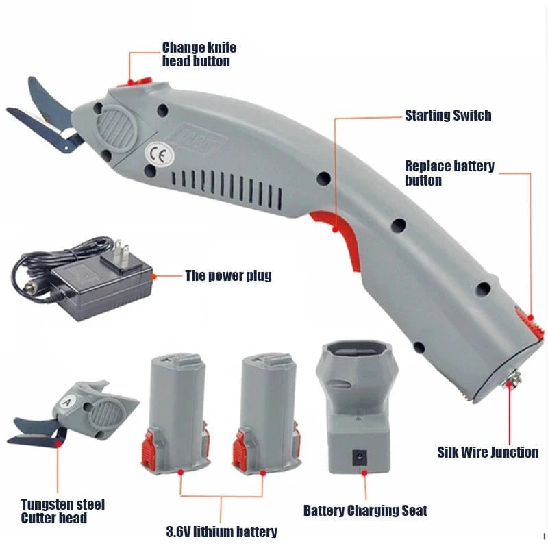 Electric Handheld Scissors – Automatic Rechargeable Cutting Machine - FastZen