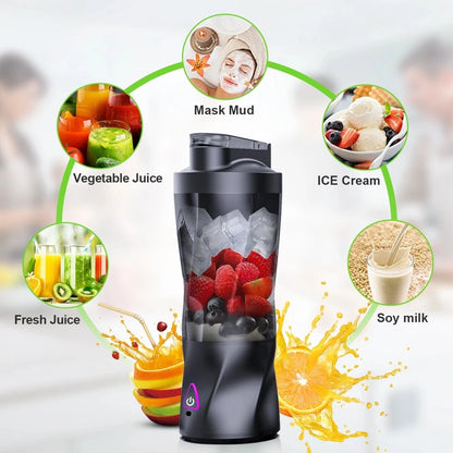 Electric Portable Juicer – 700ML USB Rechargeable Blender for Fresh Juices, Smoothies & Shakes - FastZen