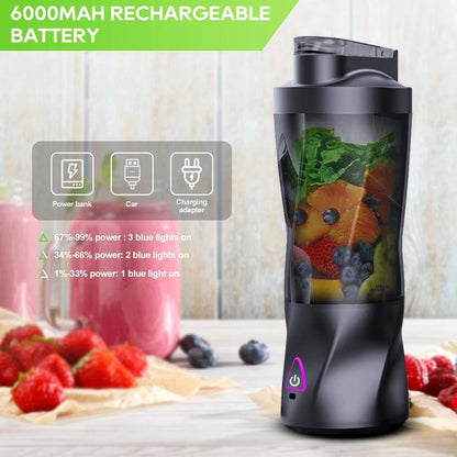 Electric Portable Juicer – 700ML USB Rechargeable Blender for Fresh Juices, Smoothies & Shakes - FastZen
