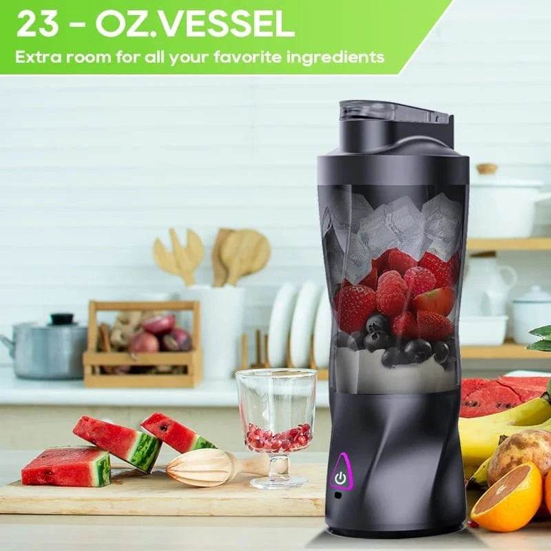 Electric Portable Juicer – 700ML USB Rechargeable Blender for Fresh Juices, Smoothies & Shakes - FastZen