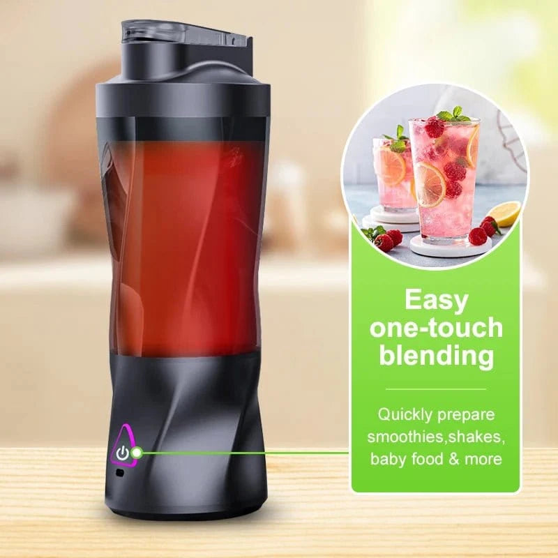 Electric Portable Juicer – 700ML USB Rechargeable Blender for Fresh Juices, Smoothies & Shakes - FastZen