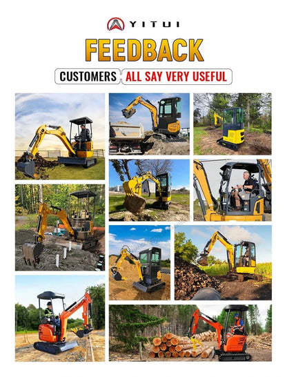 Factory Price Small Excavator 1.2 Ton Of Small Digger EPA Euro 5 Engine Customized Orchard Small Excavator Cheap Price - FastZen