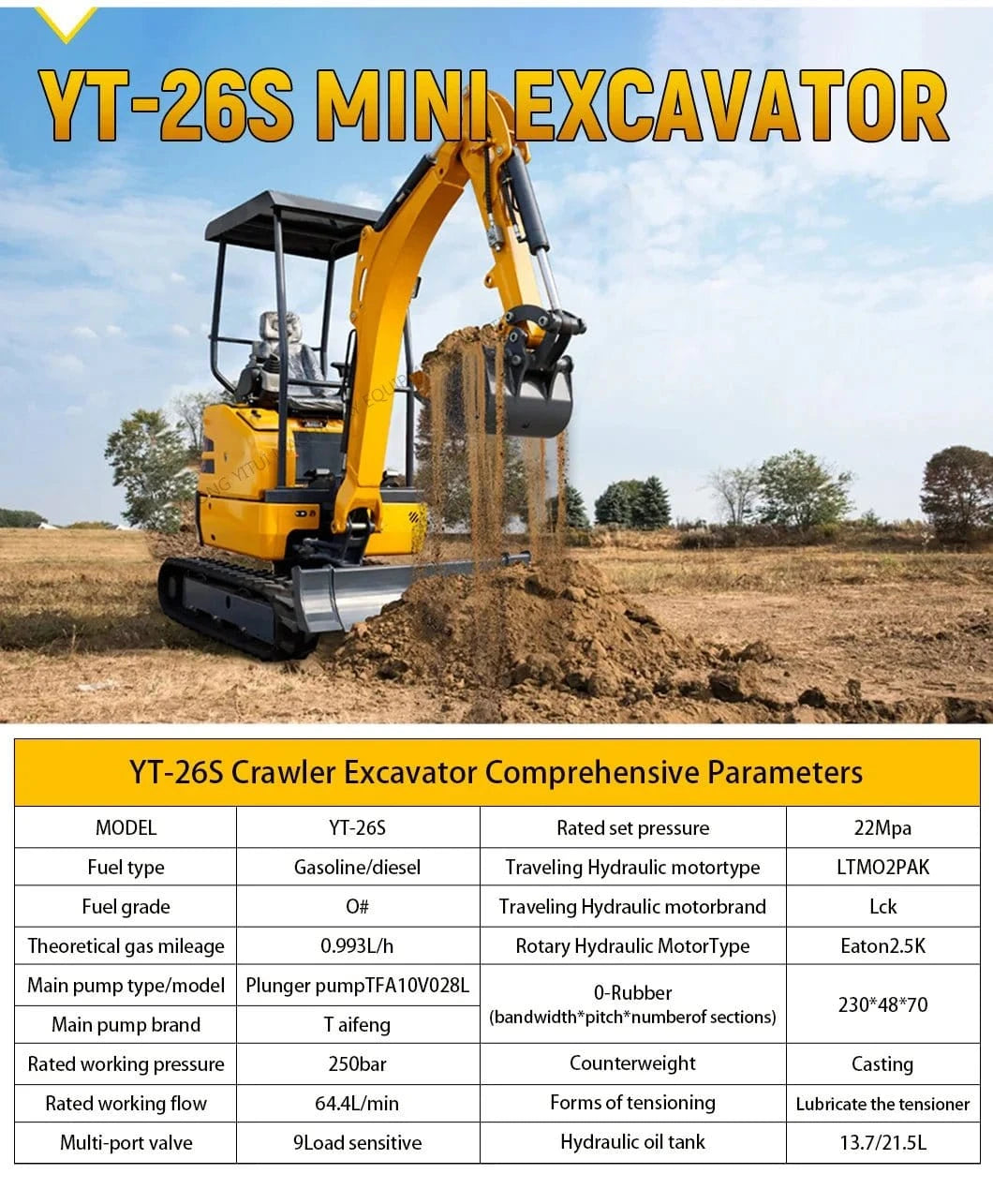 Factory Price Small Excavator 1.2 Ton Of Small Digger EPA Euro 5 Engine Customized Orchard Small Excavator Cheap Price - FastZen