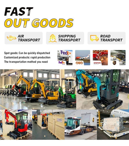 Factory Price Small Excavator 1.2 Ton Of Small Digger EPA Euro 5 Engine Customized Orchard Small Excavator Cheap Price - FastZen