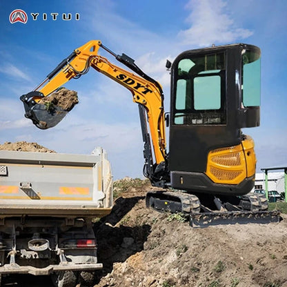 Factory Price Small Excavator 1.2 Ton Of Small Digger EPA Euro 5 Engine Customized Orchard Small Excavator Cheap Price - FastZen