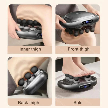 Fascia Massage Gun – 12 Heads Electric Deep Tissue Massager for Muscle Relaxation & Recovery - FastZen